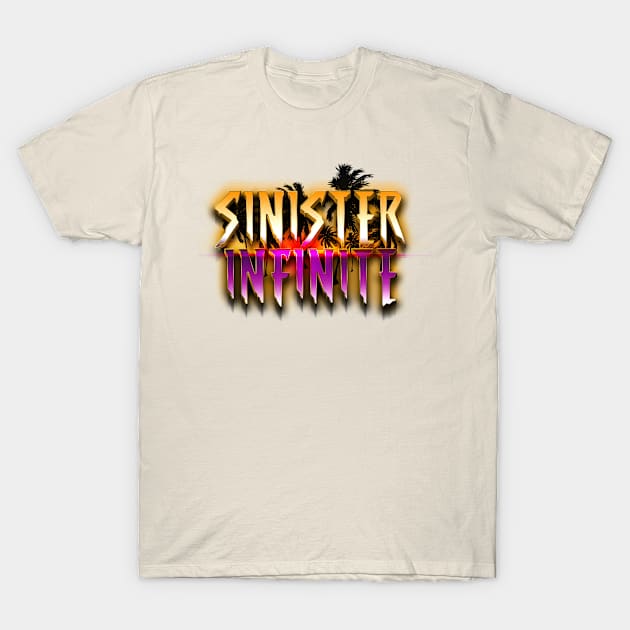 SINISTER INFINITE 80s Text Effects 2 T-Shirt by Zombie Squad Clothing